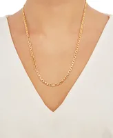 Mariner Link 22" Chain Necklace (3-1/2mm) 18k Gold-Plated Sterling or SilverSilver