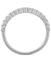 Diamond Split Shank Band (1/4 ct. t.w.) in 14k White Gold