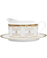 Noritake Trefolio Gold Gravy W/ Tray, 16 Oz.