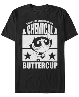 Fifth Sun Men's Powerpuff Girls Buttercup Chemical X Short Sleeve T- shirt