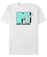 Fifth Sun Men's Mint Blue Green Logo Short Sleeve T- shirt