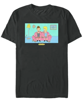 Fifth Sun Men's Beavis and Butthead Couch Duo Short Sleeve T- shirt