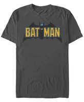 Fifth Sun Dc Men's Batman Classic Text Bat Logo Short Sleeve T-Shirt