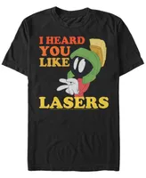 Fifth Sun Looney Tunes Men's Marvin The Martian I Heard You Like Lasers Short Sleeve T-Shirt