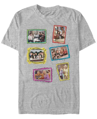 Fifth Sun Friends Men's Picture Frame Scenes Short Sleeve T-Shirt