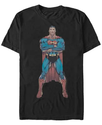 Fifth Sun Dc Men's Superman Strong Pose Short Sleeve T-Shirt