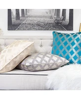 Homey Cozy Ellie Satin Jacquard Decorative Pillow, 20" x 20"