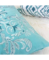 Homey Cozy Floral Elegant Decorative Pillow, 20" x