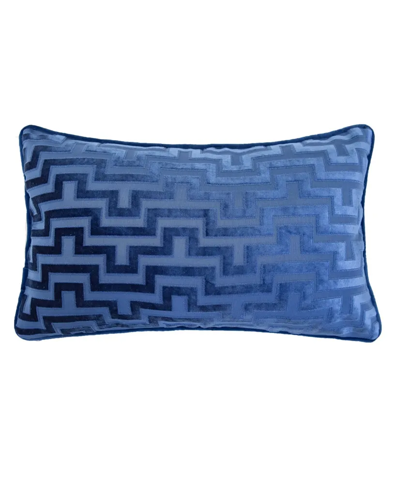 Homey Cozy Jasmine Modern Maze Rectangle Decorative Throw Pillow