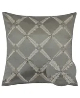 Homey Cozy Sonia Embroidery Square Decorative Throw Pillow