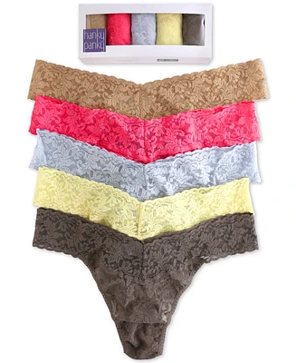 Hanky Panky Signature Lace Original Thong Brief 5 Pack