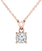 TruMiracle Diamond 18" Pendant Necklace (1/2 ct. t.w.) 14k White, Yellow, or Rose Gold