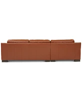 Closeout! Darrium 2-Pc. Leather Sofa with Chaise, Created for Macy's