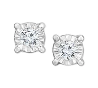 TruMiracle Diamond Stud Earrings (3/8 ct. t.w.) 14k White, Yellow, or Rose Gold