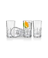 Godinger Crosby Square Highball Glasses, Set of 4