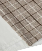 Madison Park Anaheim Plaid Tab Top Fleece Lined Window Panel, 50" x 84"