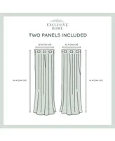 Exclusive Home Academy Total Blackout Grommet Top Curtain Panel Pair, 52" x 96"