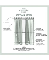 Exclusive Home Loha Linen Braided Tab Top Curtain Panel Pair, 54" x 96"