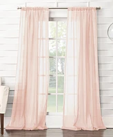 Silvia 50" x 84" Crushed Semi-Sheer Curtain Panel