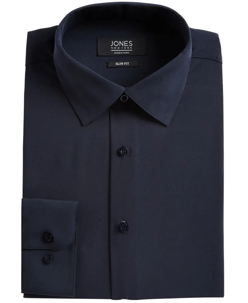Jones New York Men's Slim-Fit Stretch Cooling Tech Dress Shirt
