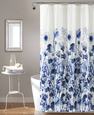 Zuri Flora 72" x 72" Shower Curtain
