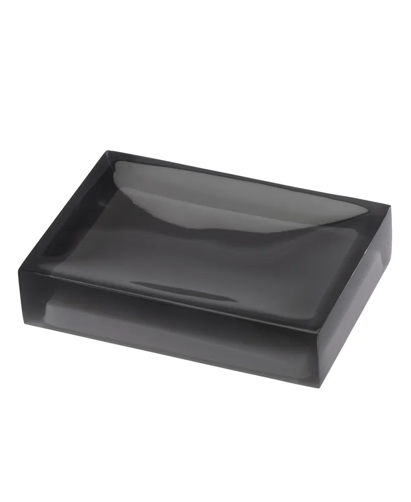 Avanti Soho Grey-tinted Exterior Resin Soap Dish