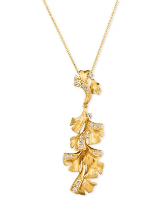 Le Vian Nude Diamond Floral 18" Pendant Necklace (1/3 ct. t.w.) in 14k Gold