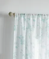 Martha Stewart Collection Bellefield Floral Sheer Curtain Panel Set, 50" x 95", Created For Macy's