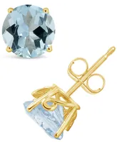 Aquamarine (2-1/2 ct. t.w.) Stud Earrings in 14K Yellow Gold