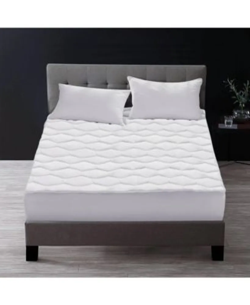 Ella Jayne Classic Quilted Mattress Protector - Full - White