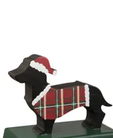 Glitzhome Dachhound Stocking Holder 2 Piece