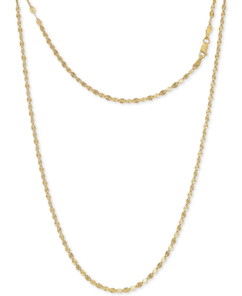 Giani Bernini Disco Link 16" Chain Necklace in 24k Gold-Plated Sterling Silver, Created for Macy's