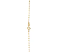 Double Heart 18" Lariat Necklace in 10k Gold