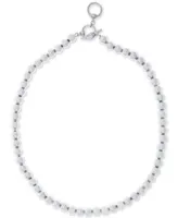 Lauren Ralph Lauren 16" Silver-Tone Metal Bead (8 mm) Necklace