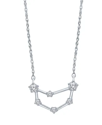 Diamond (1/5 ct. t.w.) Constellation Pendant 18" Necklace in Sterling Silver