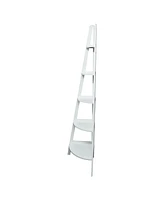 Yu Shan 5-Shelf Corner Ladder Bookcase