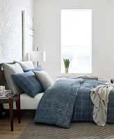 Kenneth Cole New York Holden Grid Duvet Cover Set