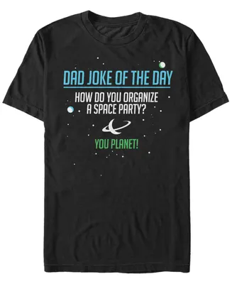 Fifth Sun Men's Dad Space Joke Short Sleeve Crew T-shirt