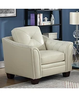 Jaira Tufted Leather Club Chair