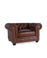 Alexandon Leather Chesterfield Chair