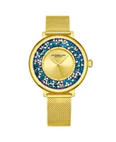 Stuhrling Women's Gold Tone Stainless Steel Bracelet Watch 38mm