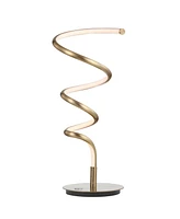 Scribble 19.75" Modern Dimmable Integrated Led Table Lamp - Gold