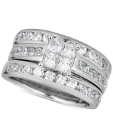 Diamond 3-Pc. Bridal Set (2-1/10 ct. t.w.) in 14k White Gold