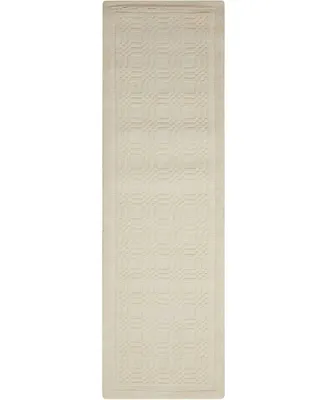 Long Street Looms East Hampton EST32 Ivory 2'3" x 7'6" Runner Rug