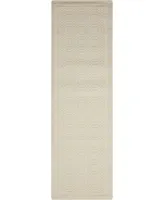 Long Street Looms East Hampton EST32 Ivory 2'3" x 7'6" Runner Rug