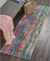 Long Street Looms Zeal ZEA16 Gray 2'2" x 7'6" Runner Rug