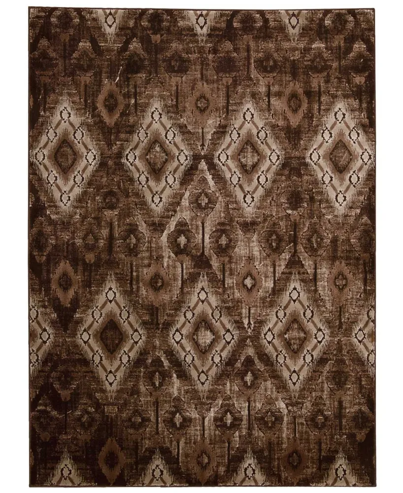 Long Street Looms Fate FAT02 Chocolate 9'3" x 12'9" Area Rug