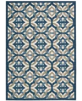 Long Street Looms Shady Brights SHA30 Midnight 5'3" x 7'5" Outdoor Area Rug