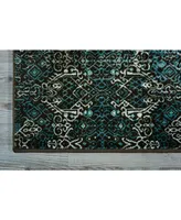 Long Street Looms Fate FAT04 Blue 2'2" x 7'6" Runner Rug