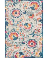 Long Street Looms Zeal ZEA19 Ivory 3'9" x 5'9" Area Rug